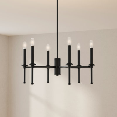 Nouveau lustre traditionnel à six lumières Towles