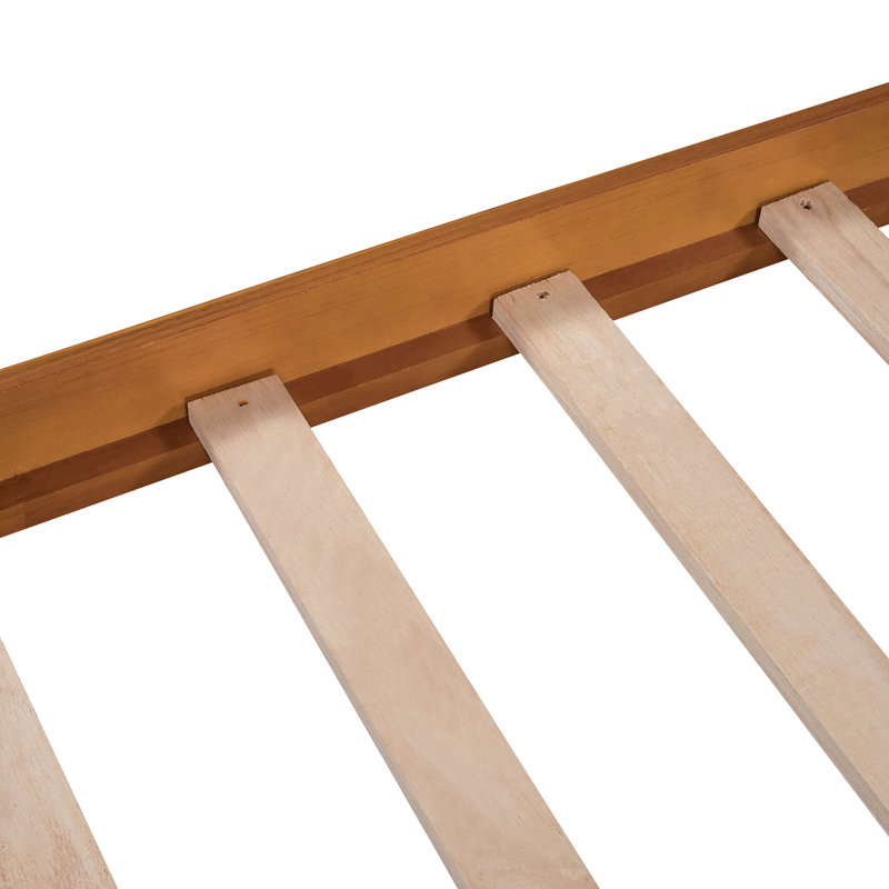 Lit plateforme simple en bois Cusson par Harriet Bee, Chêne