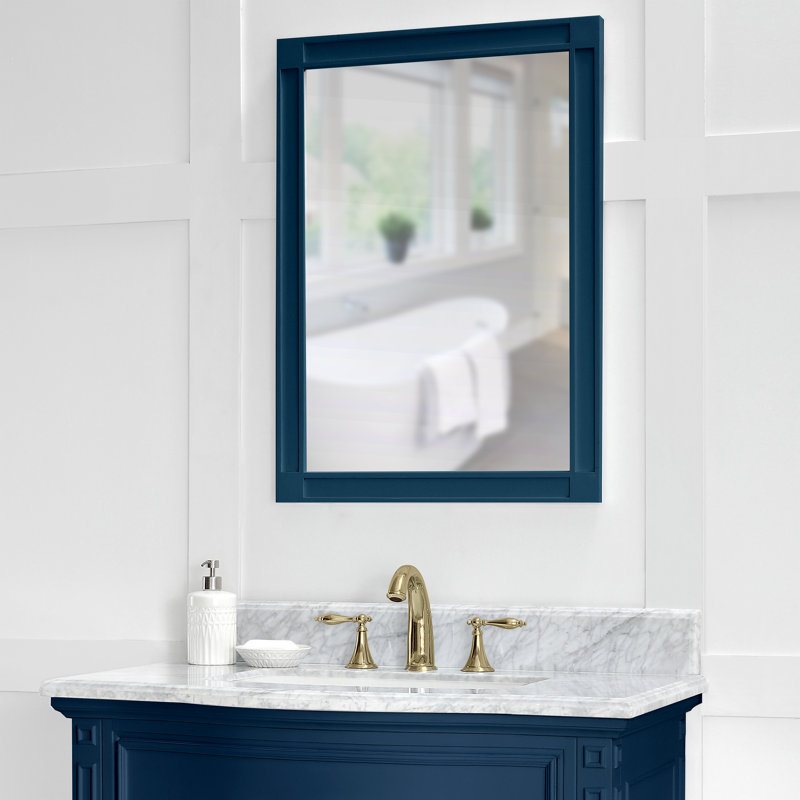 Flat Wall Mirror, Midnight Blue