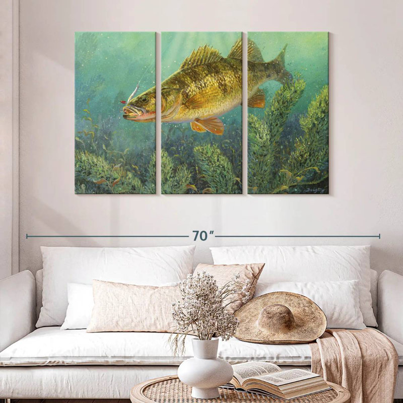Poisson perchoir Brampt, H 32 po x l 50 po