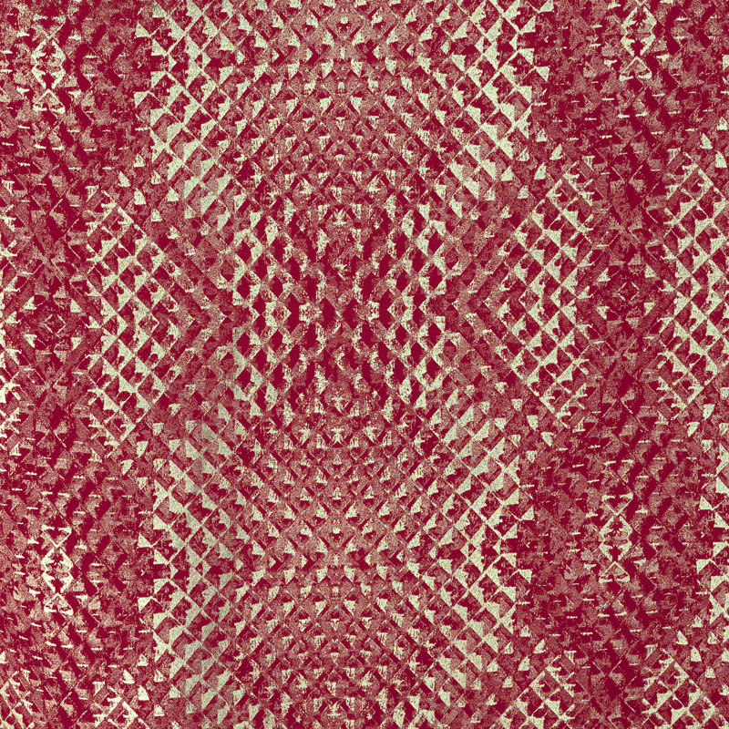 Rideau de fenêtre métallique Hailey, Rouge