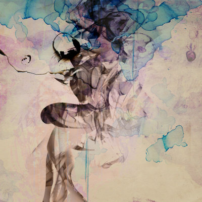 Watercolour Composition - Wrapped Canvas Square Painting