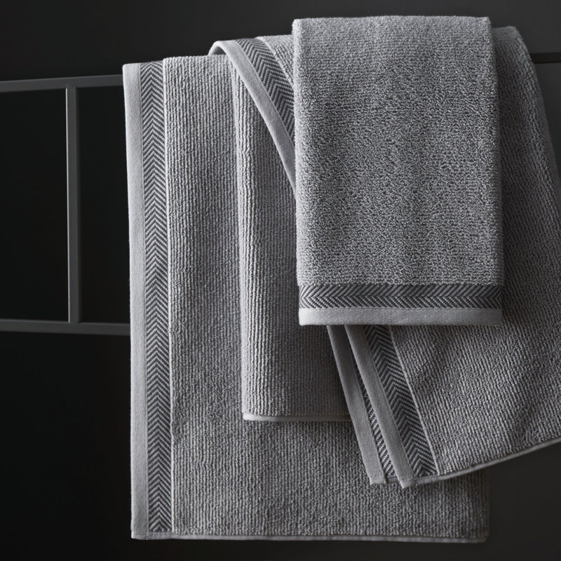 Content By Terence Conran Hanyway Ribbed Bath Towel Grey