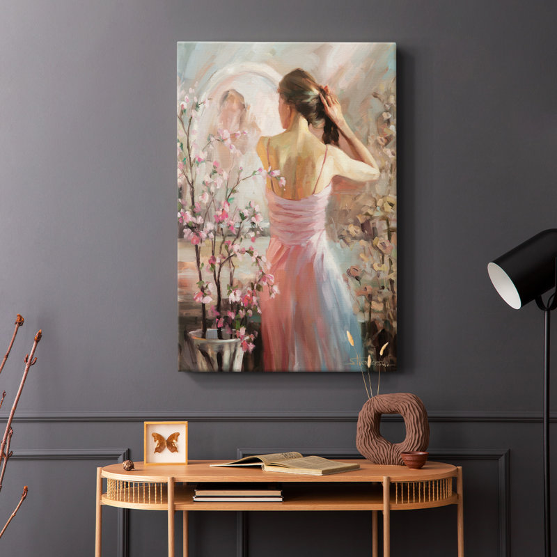 Le soir à venir - Cavas enveloppés de galerie, H 18 po x l 12 po