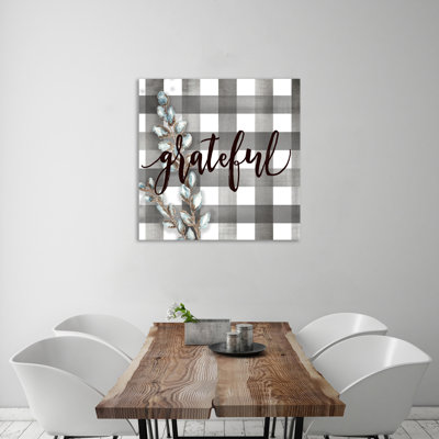 Buffalo Check: Grateful - reproduction d'art sur toile tendue