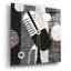 «Rock N Roll Mic Neutral» par Michael Mullan, art mural en verre acrylique-498063153