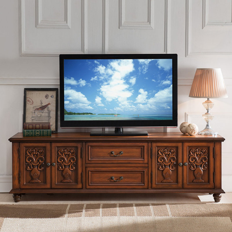Meuble télé Retro Creative, H 22,05 po x L 78,74 po x l 15,75 po, Brun