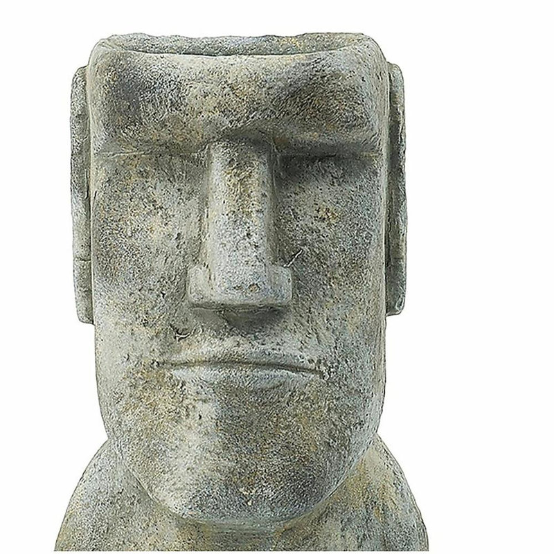 5x5.5x9" Easter Island Cement Planter