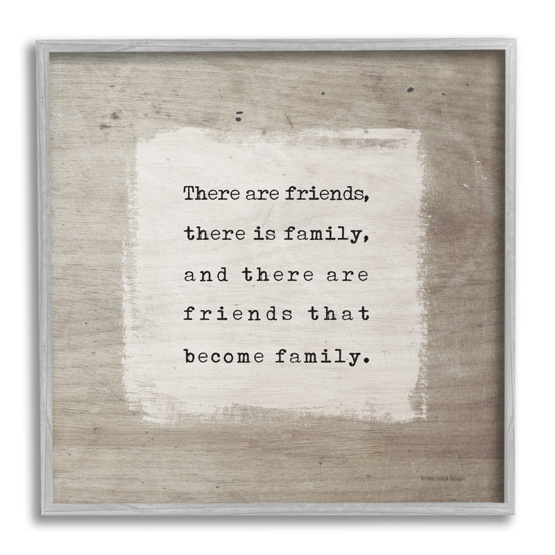 «Found Family Sensful Friendship», art mural texturé giclée par Lady Louise Designs_aq-448, H 12 po x l 12 po x P 1,5 po
