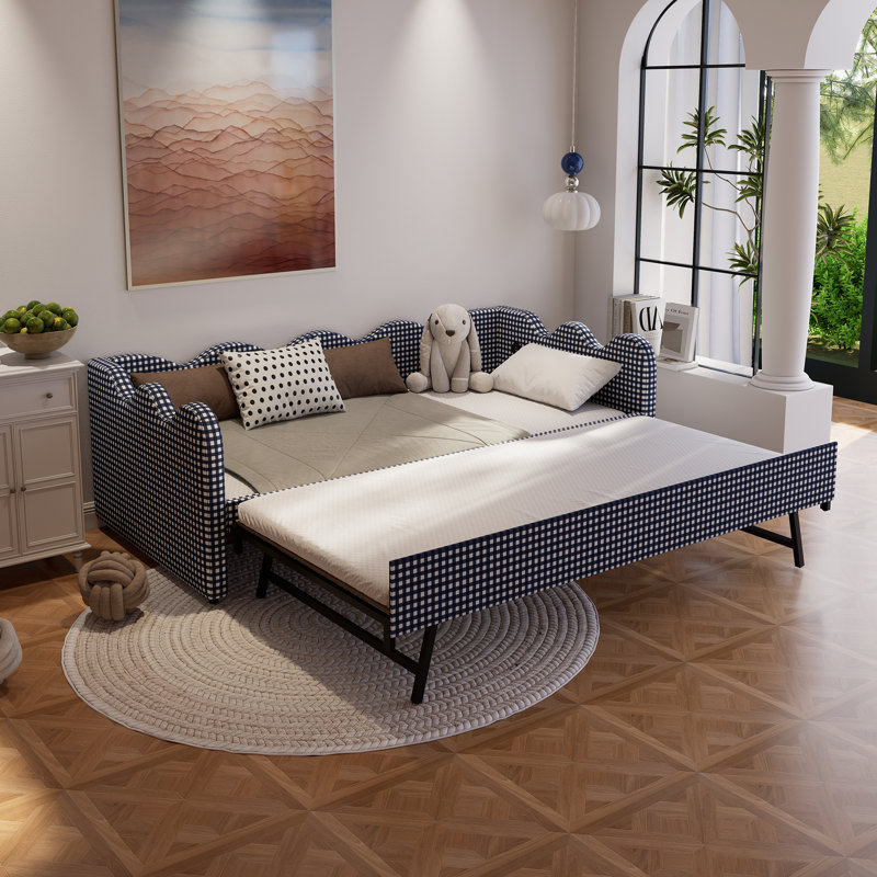 Canapé-lit gigogne de 205 cm (80,71 po), canapé-lit multifonction avec ports USB, canapé-lit pour enfant pour salon ou chambre d'amis