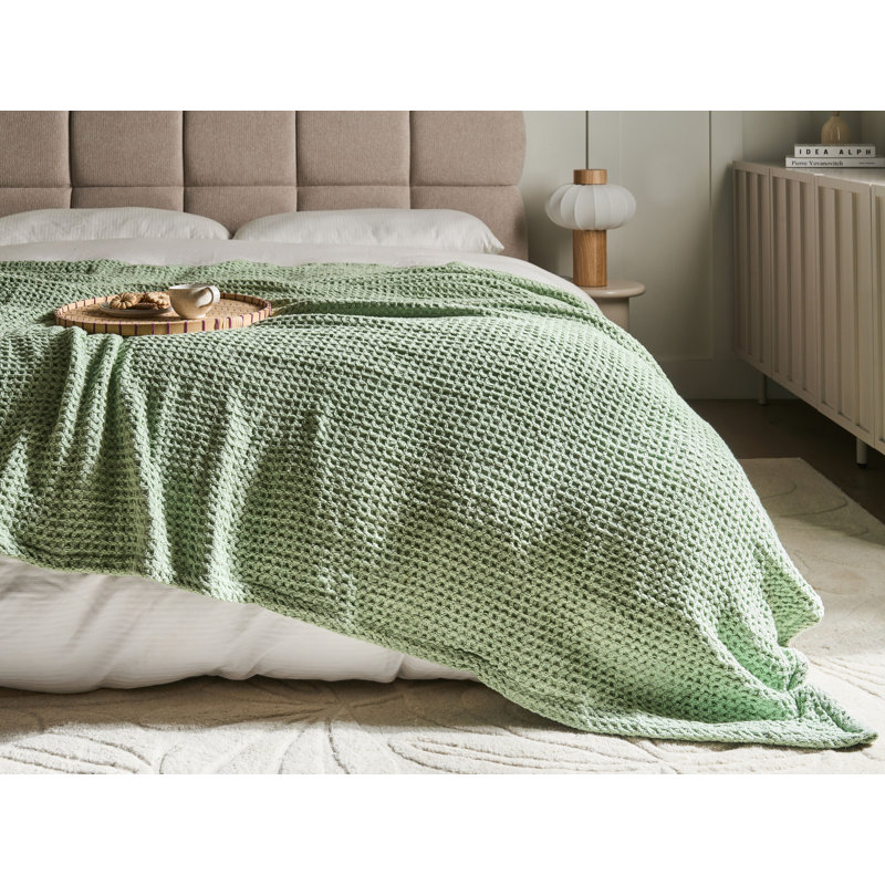 CHAGYL Cotton Solid Colour Bedspread, 155 x 200 cm Bedspread