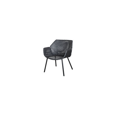 Vibe Black/Graphite Patio Lounge Chair