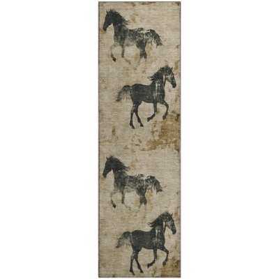 Premium Machine Washable Varroville AMF1717 Animal Rug