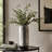 7x7x17" Aluminum Layered Chisel Oval Vase