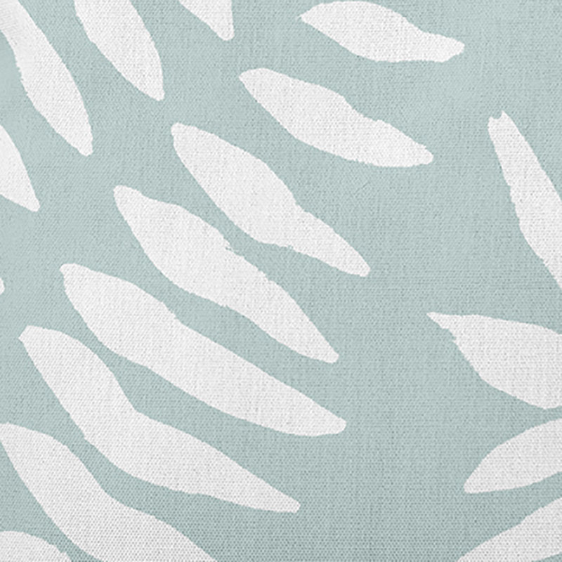 Coussin décoratif réversible d'intérieur / extérieur Beach Beach, Motif floral turquoise