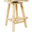 Tabouret de bar rustique, chaise en bois avec accoudoirs pour la salle à manger, restaurant, pub, tabouret de bar à cadre en bois pour la cuisine, la salle à manger, le bar-348899980