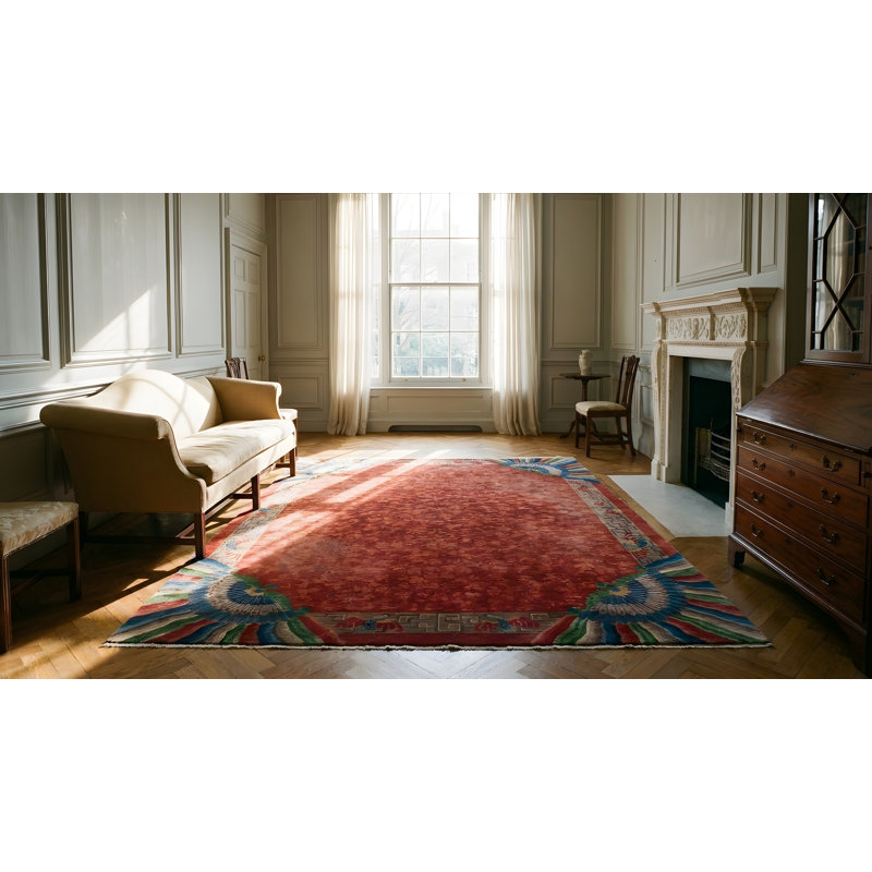 Tapis art nouveau chinois noué à la main Allover