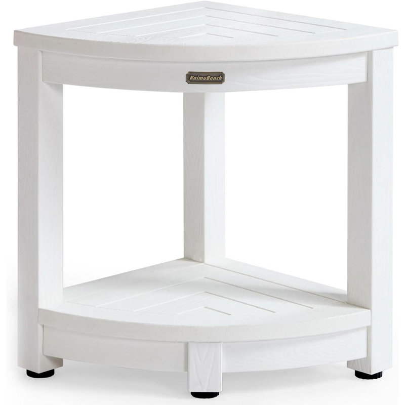 13'' W Shower Bench, White