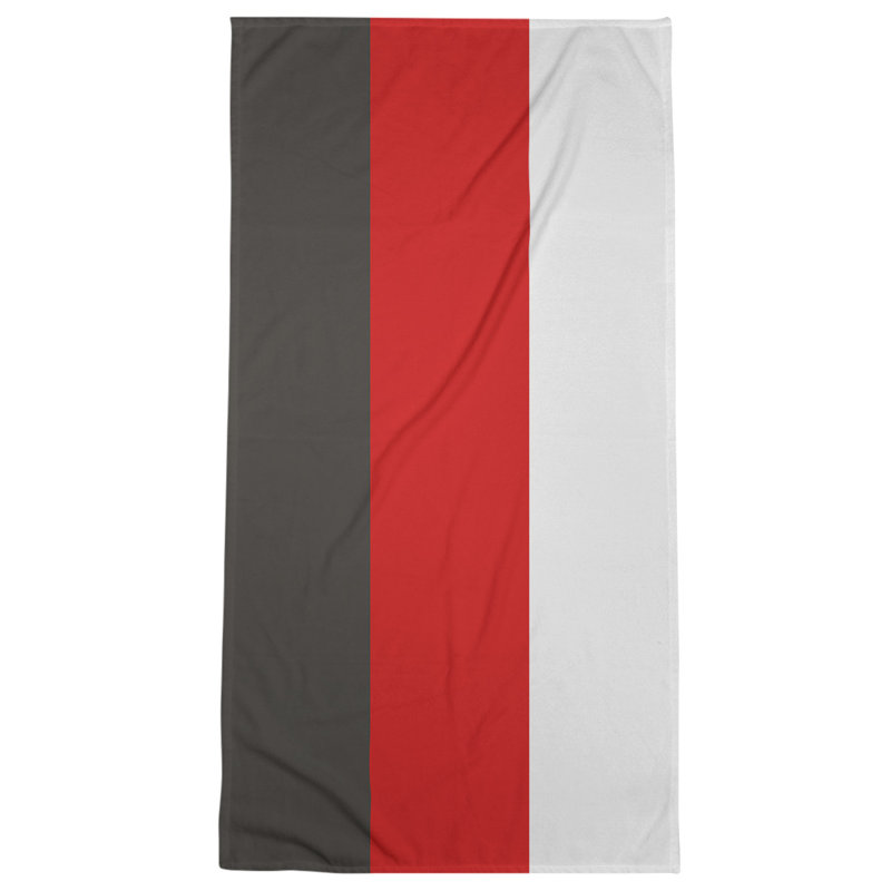 Microfiber Bath Towel, Tennessee Red Football Graphite/Red/Off White