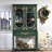 Green Solid Wood+Glass Display Cases