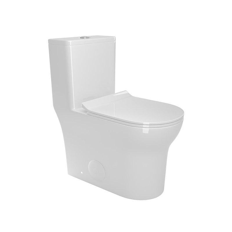 Toilette allongée blanche en céramique blanche à double chasse 1,1 / 1,6 GPF, hauteur confortable, siège à fermeture douce, certifiée CUPC et WaterSense