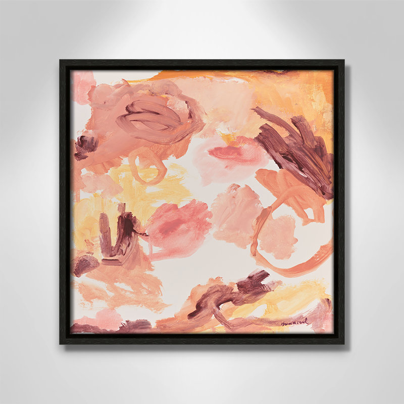 Living In A Dream Square Version Print by Marisol Evora, Espresso, 13.5" H x 13.5" W