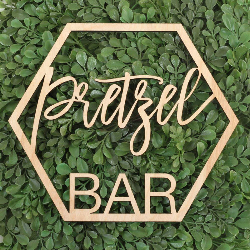 Décoration murale pretzel bar sign