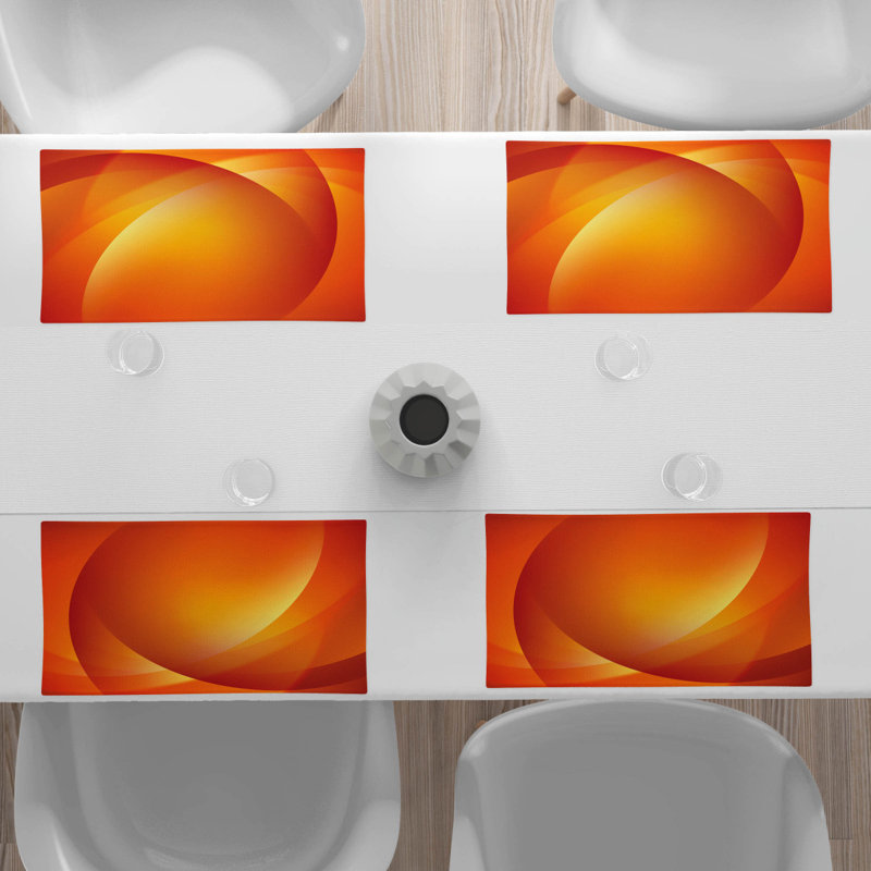 Polyester Abstract Rectangle Placemat
