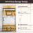 Coat Rack 4-in-1 Hall Tree With 11 Hanging Hooks, Shoe Bench, 2-tier Shoe Rack-1791587667