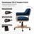 Ackeron Ocean Modern Farmhouse Solid Wood Simple Assembly Swivel Office Chair with Tilt Function-1250523356