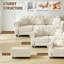 Petit fauteuil d'appoint rembourré avec repose-pieds Mid-Century-1858425228