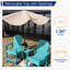 Ensemble de chaises Adirondack d'extérieur Borghild HiPS toutes saisons avec tabourets de bar de table amovibles-1485936186