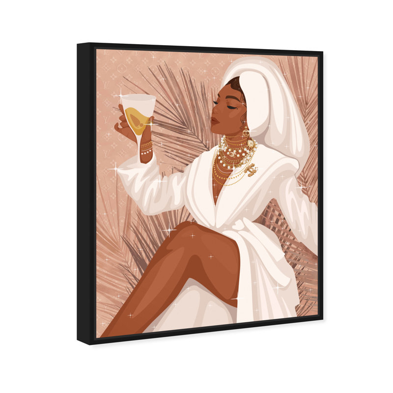 Absolute Fab Girl - Impression sur toile, Toile avec cadre flottant noir, H 21 po x l 17 po