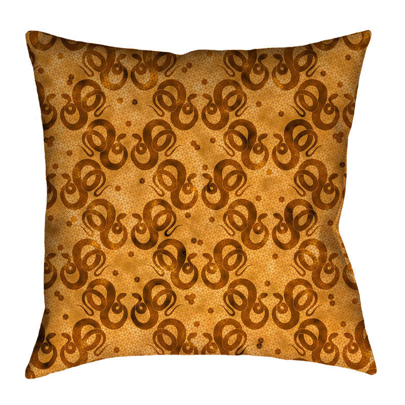 Housse de coussin Katelyn Elizabeth, 16 po x 1 po, Polyester sergé, Orange