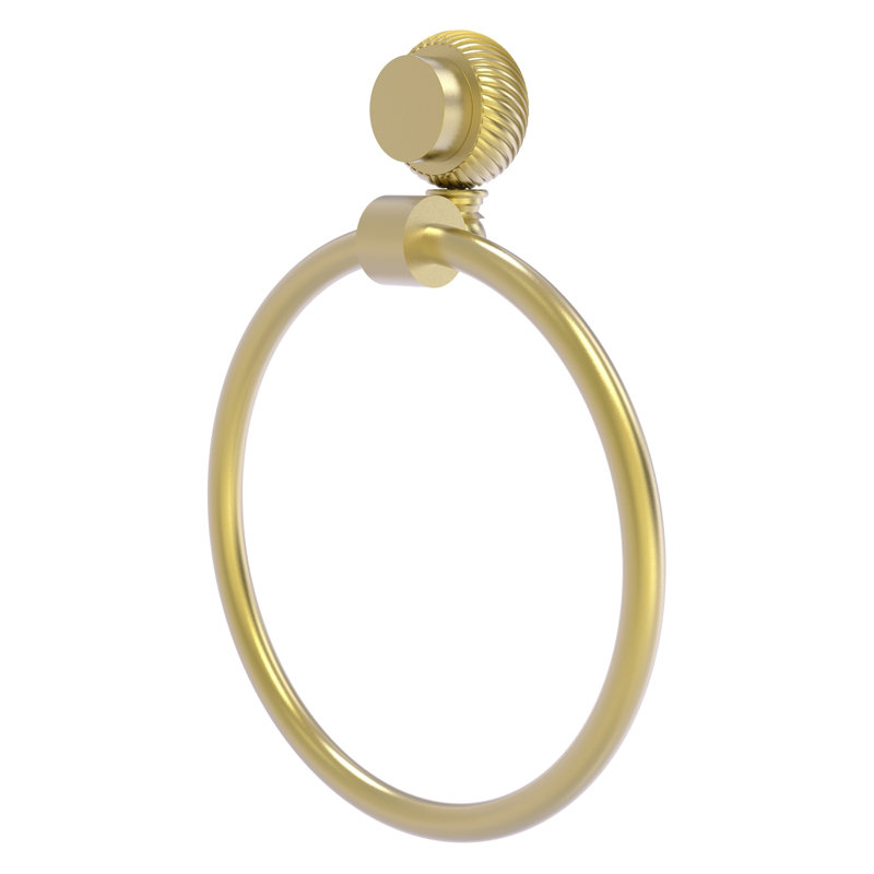 Venus Towel Ring, Satin Brass