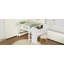 Lit mezzanine avec bureau et tableau noir, conception multifonctionnelle en bois massif-125179377-125179379