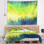 Tapisserie abstraite vert bleu de fusion-28485617