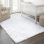 Damal Cozy Faux Rabbit Fur Area Rug Machine Washable Rug in White