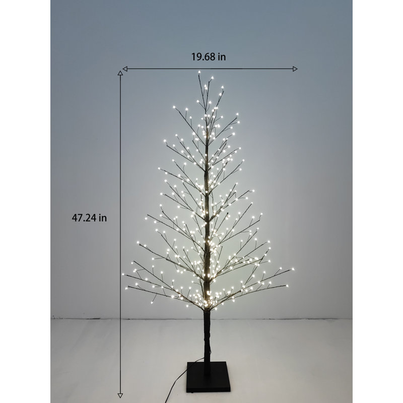 Black Birch Tree with LED Lights Indoor Use Only, 47.24"