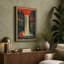 Fox at Waterfall Retro - Wrapped Canvas-1399934356-1399934353