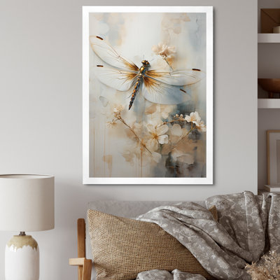 Dragonfly Delight - Dragonfly Framed Canvas Print