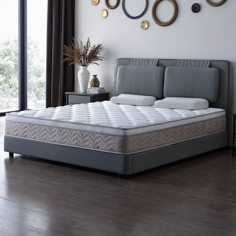 12 Inch Twin Hybrid Mattress in Box - CertiPUR-US Certified Memory Foam & Pocket Springs, Medium Firm, Fiberglass Free, Pressure Relief