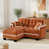Chenille orange sélectionné