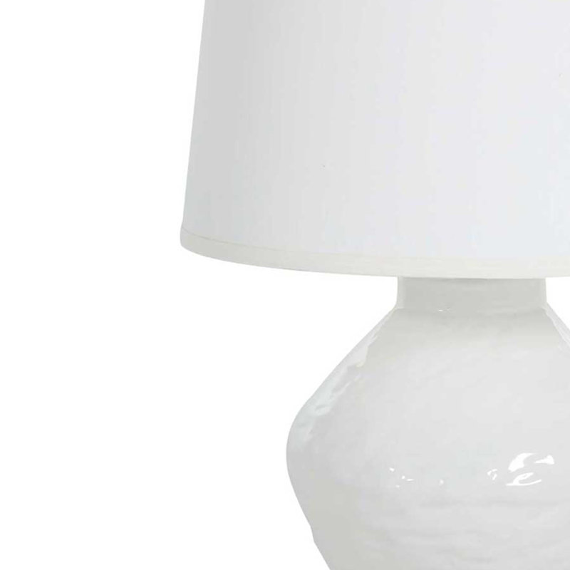 Osborn 26" Textured White/Antique Brass Table Lamp