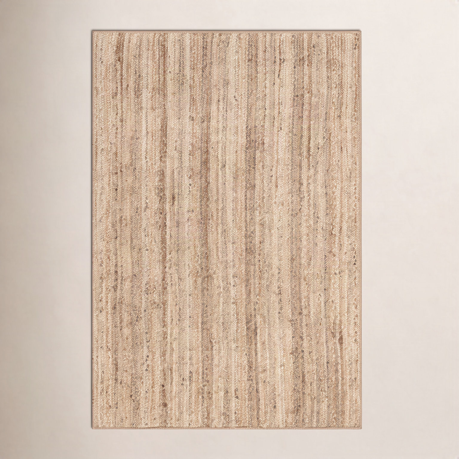 Natural Hand-Woven Jute Rug, Rectangle 4' x 6'
