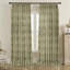 Fabdivine Gray and Brown Handmade Block Print Floral Pattern 100% Blackout Room Darkening Pure Linen Pinch Pleated Curtains  Kitchen or Window Hook Drapes, Vidhya-1452012345