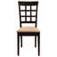 2 sièges d'appoint beige cappuccino - Chaise élégante pour dîner
