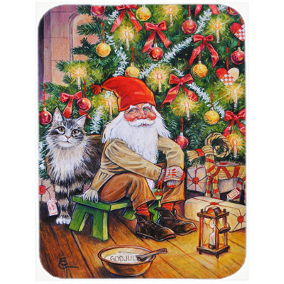 Caroline de noël en forme de sapin en verre