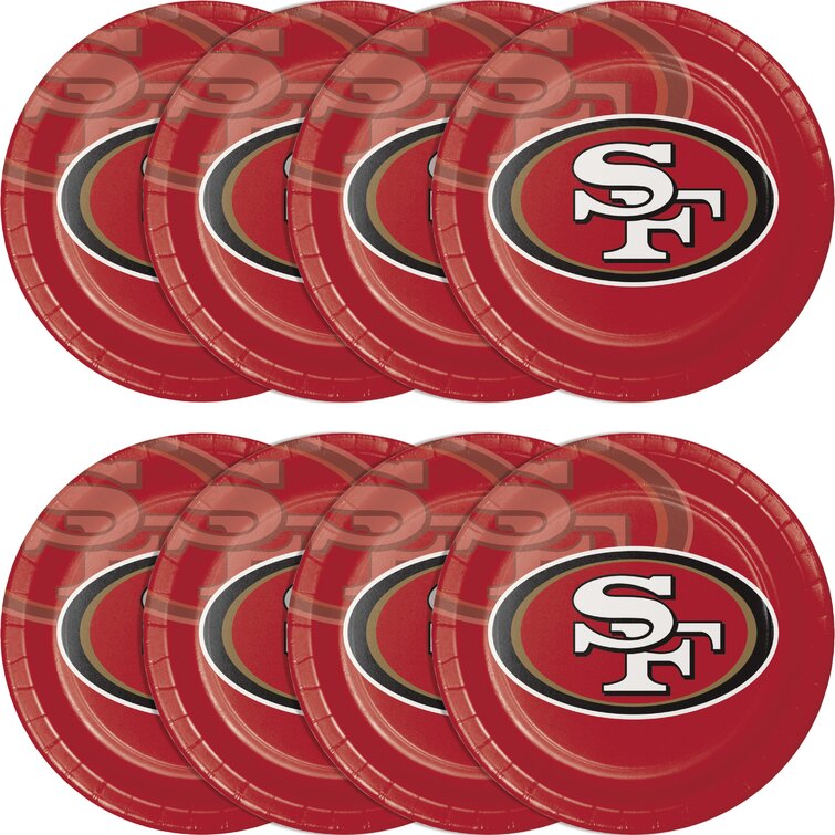 Nfl San Francisco 49Ers Game Day Party Supplies Kit - 8 Guests