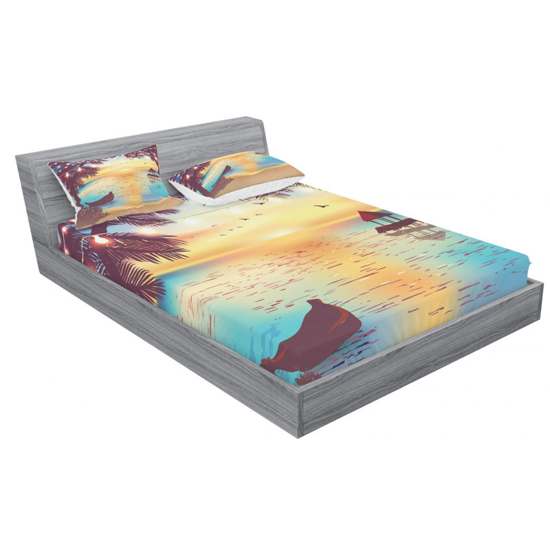 Microfiber Sheet Set, Full Sheet Set with Fitted Sheet